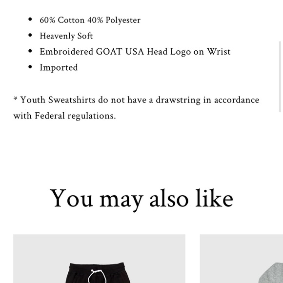 Goat USA light blue hoodie - Picture 8 of 9